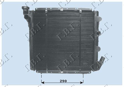 RADIATOR 1,6 DIESEL (39x39)