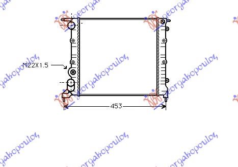 RADIATOR 1.2i 8V -AC(35x37.8x2.6)