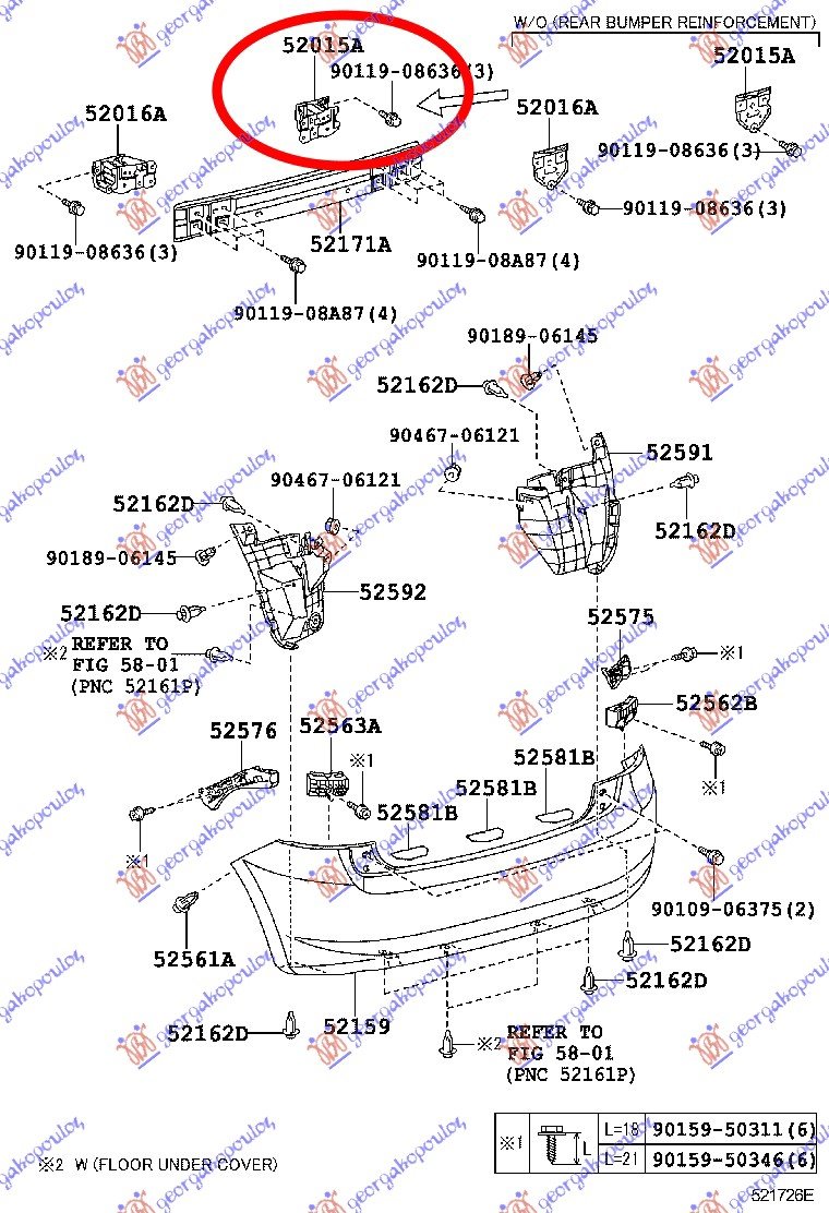 REAR BUMPER BRACKET STEEL