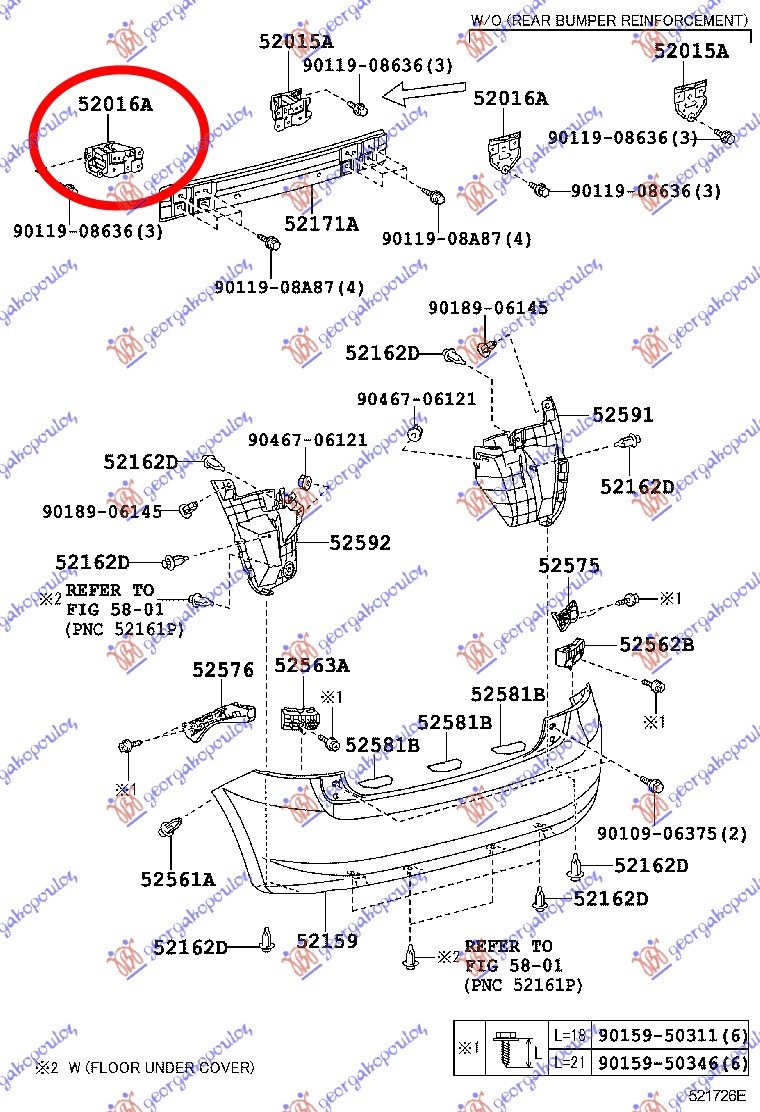 REAR BUMPER BRACKET STEEL