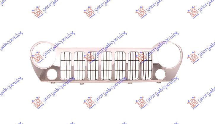 GRILLE W/CHROME MLDG 05-