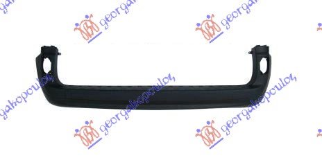 REAR BUMPER BLACK W/FIXED MOULDING