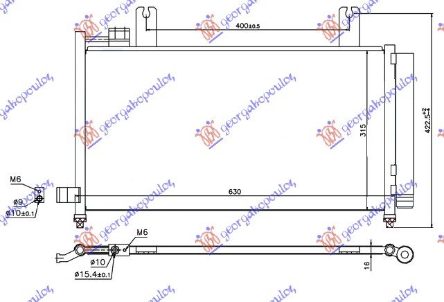 CONDENSER 2,0 JTD (63x31.5x16)