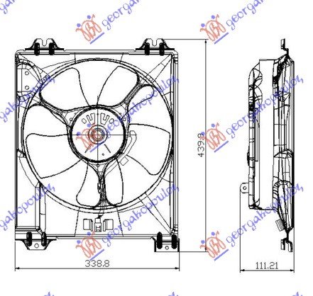 VENTILATOR KOMPLET 1.9JTD 1.9DDiS