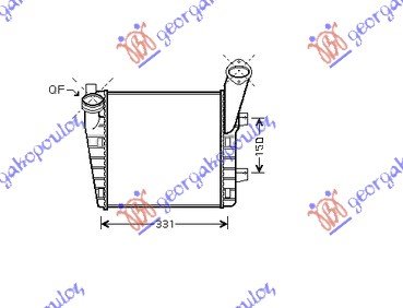 RAD. INTERC. 5.0TDi (288x292x50) (F66/66