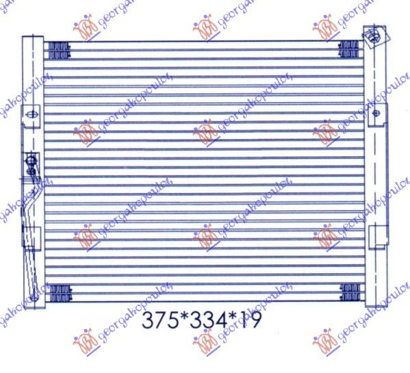 CONDENSER PETROL (33x33x2,5)  92-93