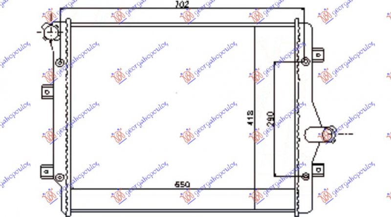 RADIATOR 2.0 TFSi - 2.0 Tdi (650x450)