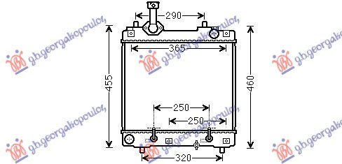 HLADNJAK MOTORA 1.0 BENZIN (AUTO) (350x400x16)