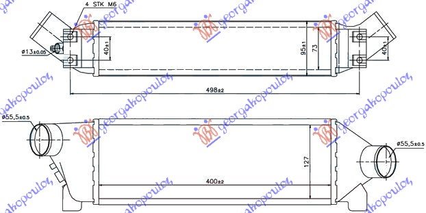 RADIAT.INTER.2,0 TDi 02-06 (40x12,7x7,3)