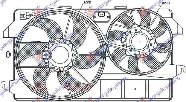 VENTILATOR (DUPLI/2MOTORA)+A/C 1.8BEN-DI