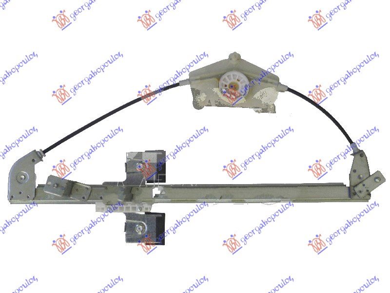 REAR WINDOW REGULATOR ELEC (W/O MOTOR)