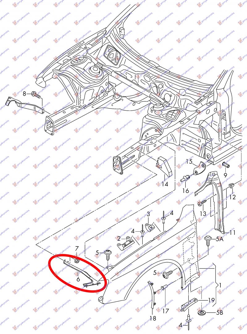 FRONT FENDER BRACKET