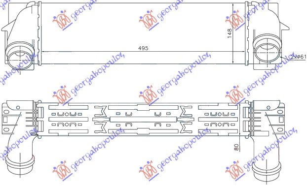 RADIATOR INT. 2.0-2.8 PET/1.8-2.0 DSL