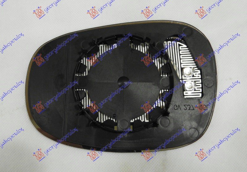 DOOR MIRROR GLASS BLUE HEATED