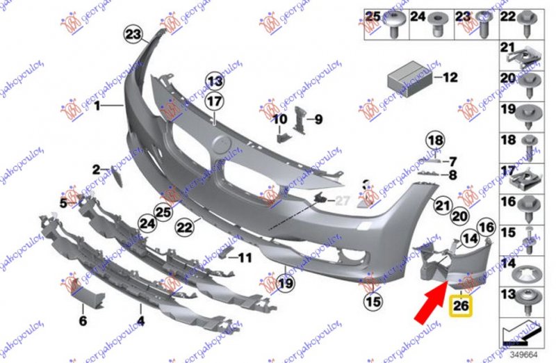 FOG LAMP BRACKET PLASTIC