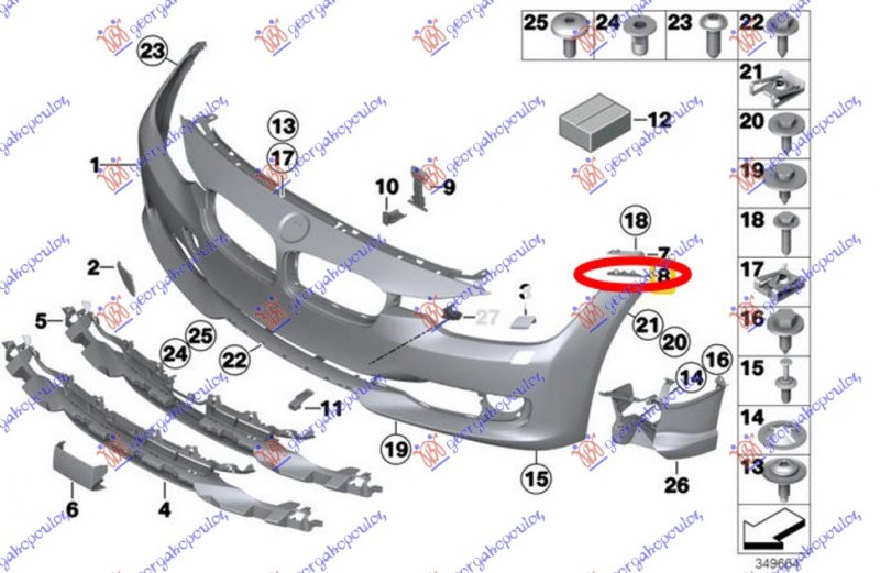 FR. BUMPER SIDE BRACKET LOWER