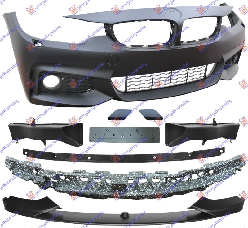 FRONT BUMPER (M-STYLE) (W/WASH)