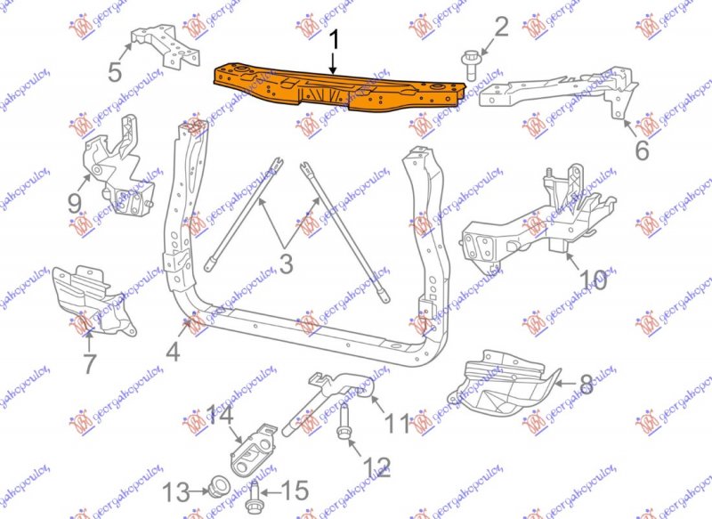 FRONT PANEL UPPER PETROL