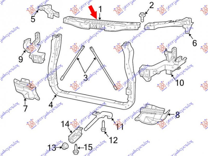 FRONT PANEL UPPER PETROL