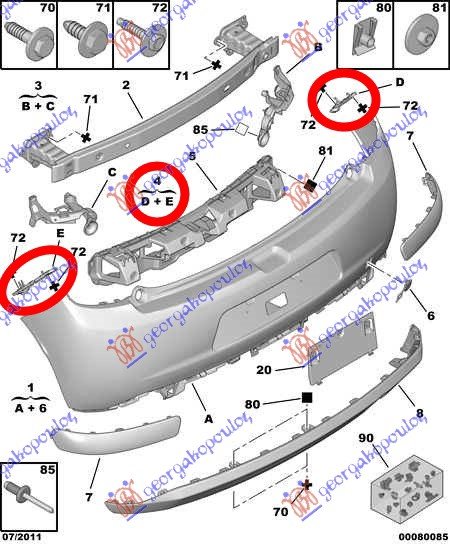 REAR BUMPER BRAKETS (SET)