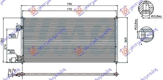 CONDENSER 1,8i16V-1.8TDCI (74,7x36)