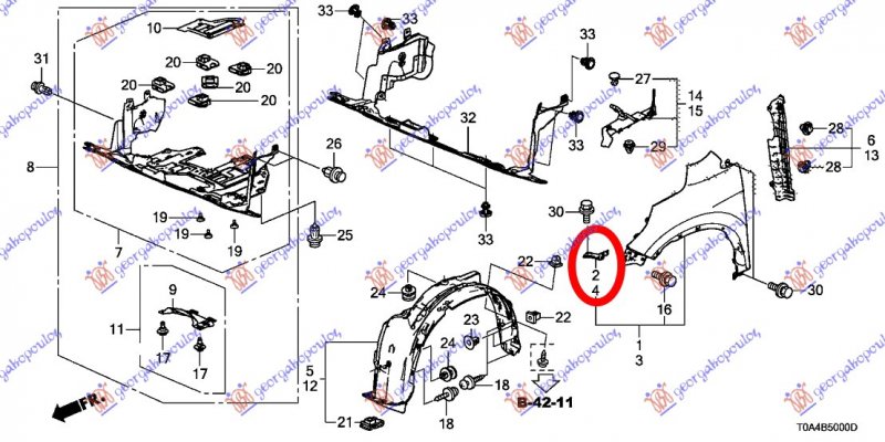 FR. BUMPER BRACKET (STEEL)