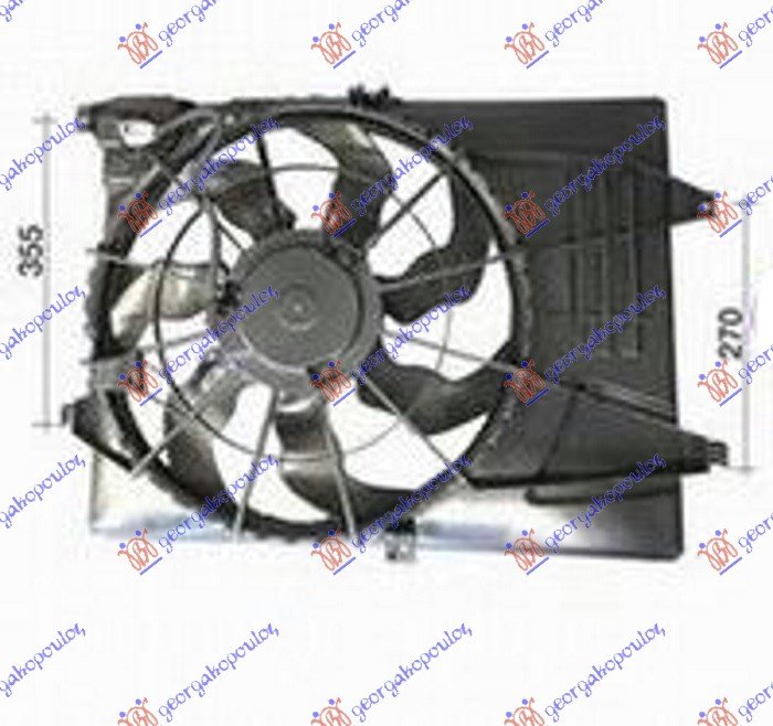 VENTILATOR KOMPL 1.6-2.0-2.4BEN 460mm 3P