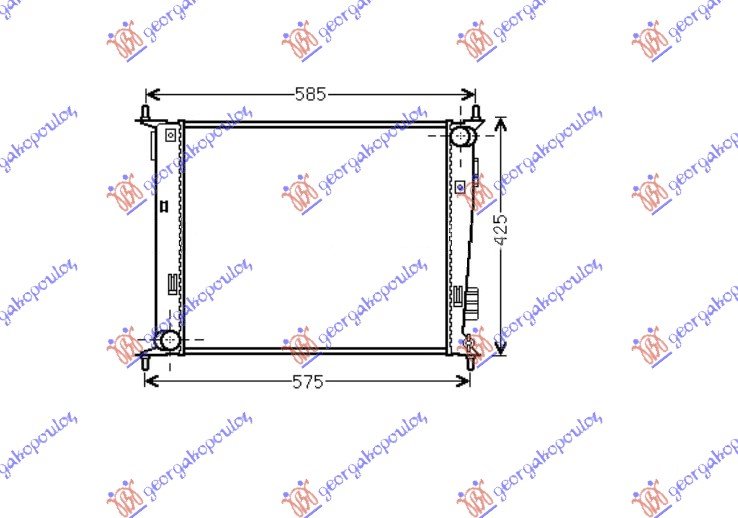 HLADNJAK MOTORA 1.6 cc (48x41.5)