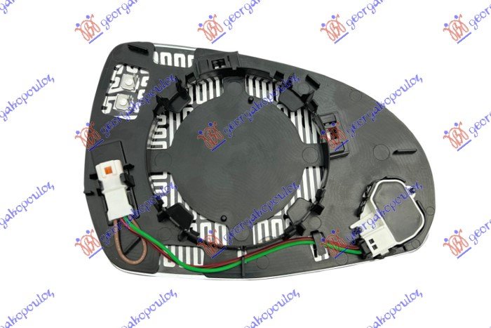STAKLO RETROVIZORA SA GREJACEM (MRTAV UGAO) (BEZ SAMOZATAMNJIVANJA) (4 PIN) (ASFERICNO)