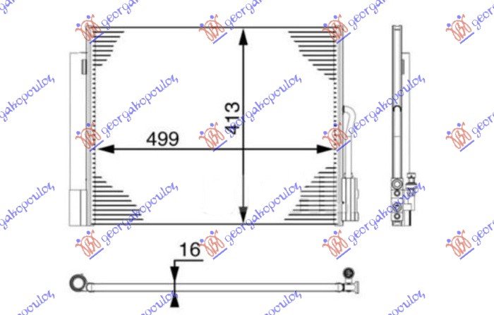 HLADNJAK KLIME 1.6 CDTI DIZEL (MANUELNI) (530x410)