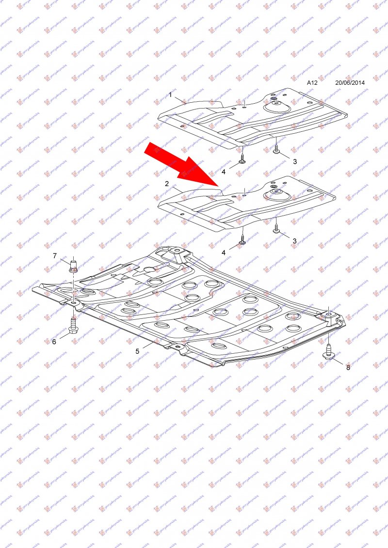 ZASTITA MOTORA ISPOD ALTERNATORA PLAST