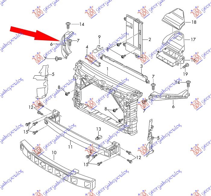 FRONT PANEL UPPER SIDE STEEL