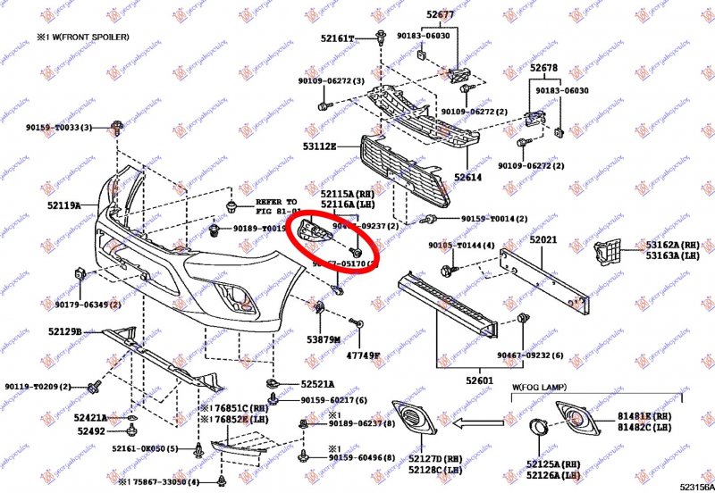 NOSAC PREDNJEG BRANIKA PLASTICNI (4WD)