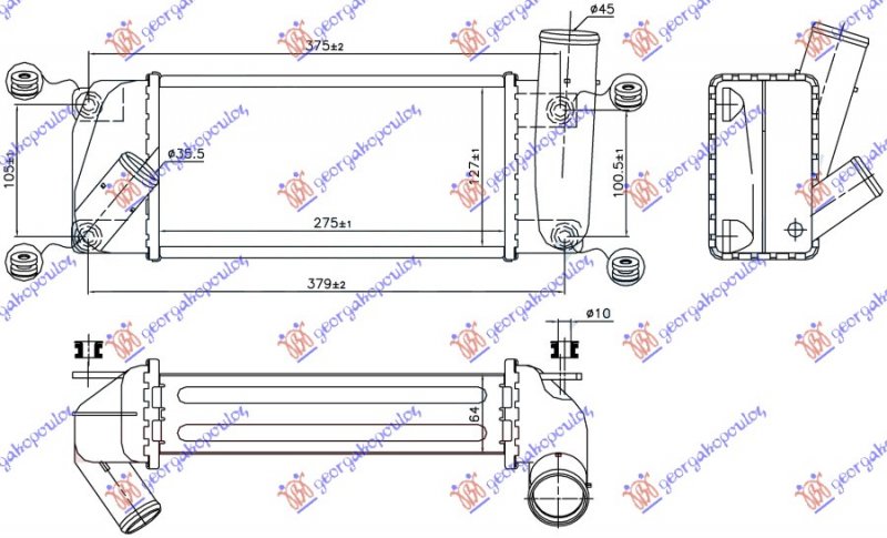 HLAD.INTERCO.1.4 D4D DIZEL(275x127x64)