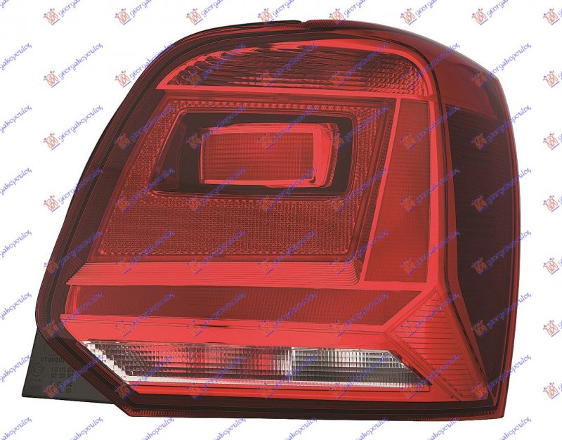 TAIL LAMP (BLACK RECTANGLES) (E)