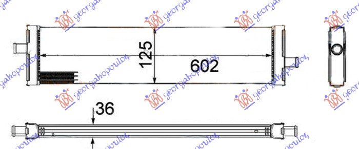 HLADNJAK MOTORA DODATNI 3.0 TSi HIBRID BENZIN (500x120x26)