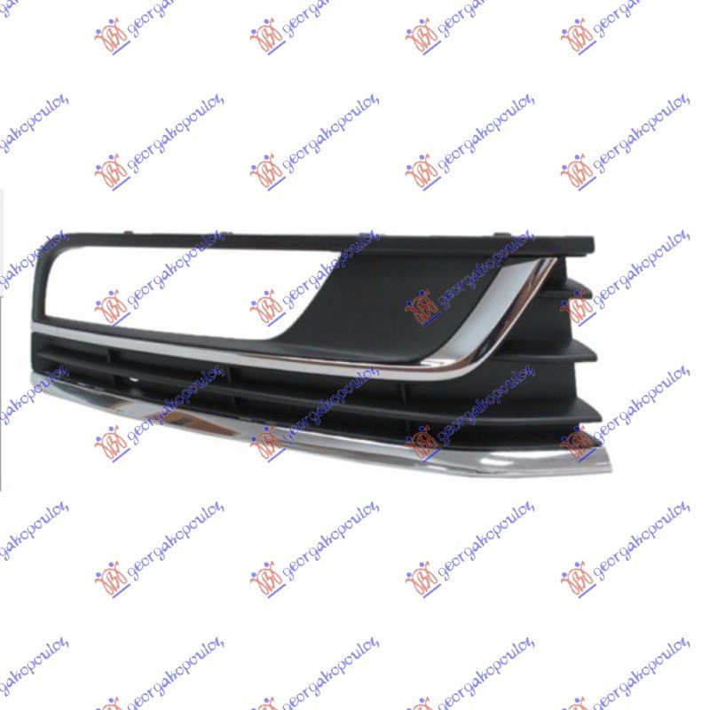 FR. BUMPER SIDE GRILLE (W/2 CHR. MOULD)