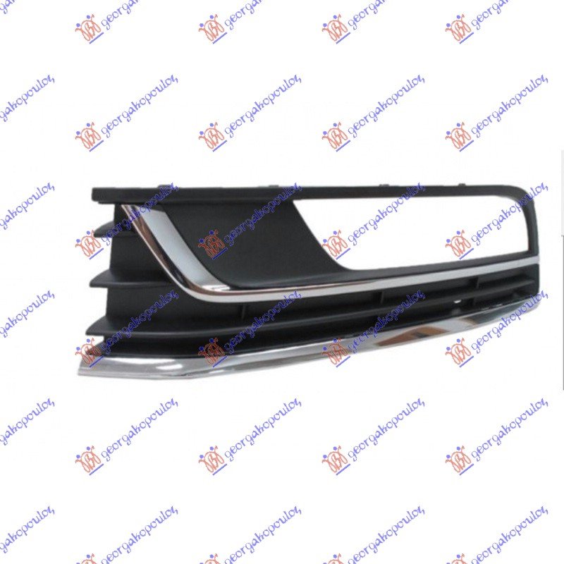 FR. BUMPER SIDE GRILLE (W/2 CHR. MOULD)