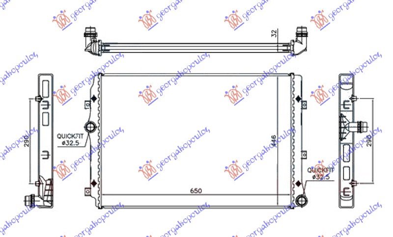 RADIATOR 2.0 Tdi ( CKRA) MAN-AUTO DSL