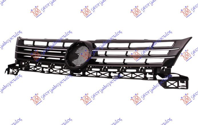 GRILLE BLACK W/CHROME MOULD.