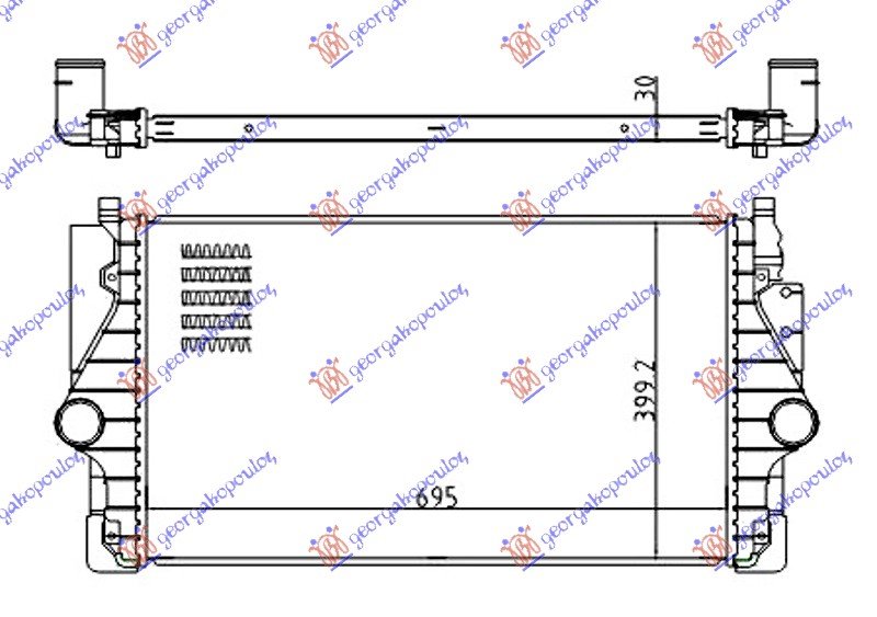 HLADNJAK INTERC. 2,0 CDTi (570x100x90)M/